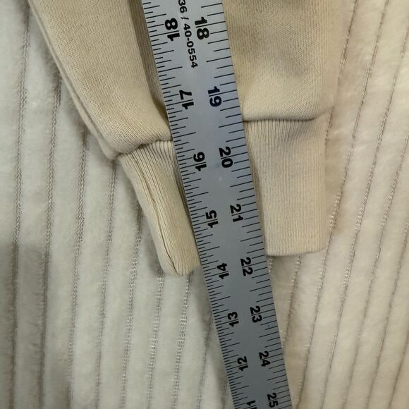 John Galt Taupe Crystal Cropped Zip Up Hoodie One Size Fits Most NWT - Picture 5 of 8